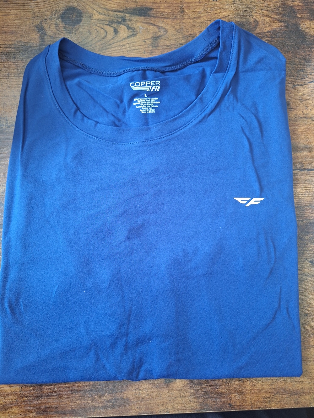 Copper Fit Men's Short-Sleeve Active Tee in Royal Blue